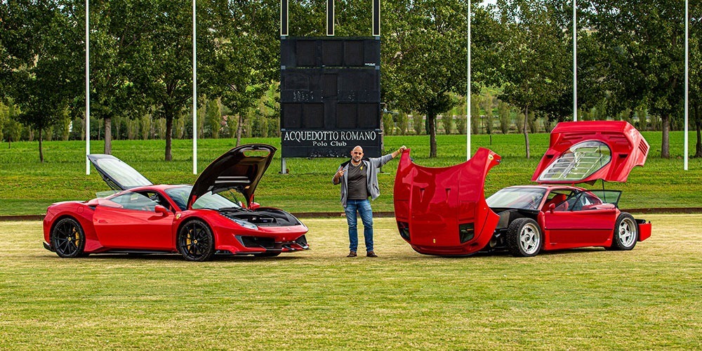 Ferrari F40 vs 488 pista